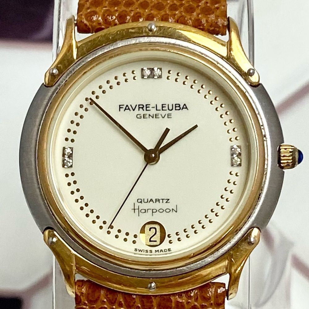 Vintage Favre-Leuba Geneve Swiss Made Diamond Accent Men's / Unisex Dress Watch